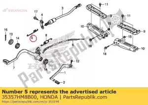 Honda 35357HM8B00 resorte, interruptor de parada - Lado inferior