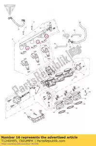 triumph T1240495 clip, injecteur - La partie au fond