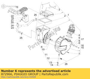 aprilia 872966 gasket - Bottom side