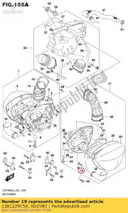 suzuki 1381229C50 colarinho - Lado inferior