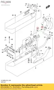 suzuki 0910608175 parafuso - Lado inferior