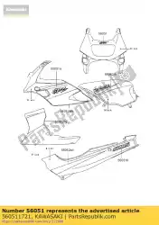 Aquí puede pedir marca, capó upp, gpz de Kawasaki , con el número de pieza 560511721: