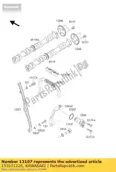 Aquí puede pedir eje zx400-h2 de Kawasaki , con el número de pieza 131071226: