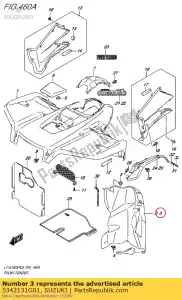 suzuki 5342131G01 spatlap, spatbord - Onderkant