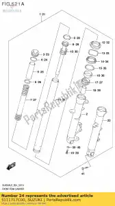 suzuki 5111717C00 o ring - Bottom side