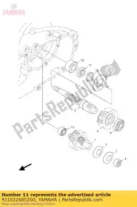 yamaha 931022685200 zeehonden olie - Onderkant