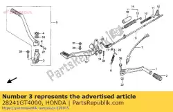 Aquí puede pedir articulación, brazo de patada de Honda , con el número de pieza 28241GT4000:
