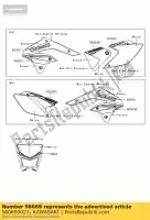 560690023, Kawasaki, patroon, lijkwade, lh klx450aaf kawasaki klx 450 2010, Nieuw