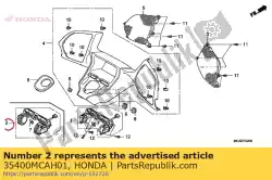 Aquí puede pedir interruptor de montaje, medidor y hea de Honda , con el número de pieza 35400MCAH01: