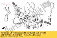 53140MY5860, Honda, comp. de aperto, r. honda cb  sport s twin x t r cb500 cb500s 500 , Novo