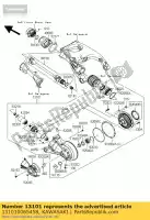 131010065458, Kawasaki, gear-assy, ??p.silver kawasaki gtr  a 1400gtr 1400 , Nouveau