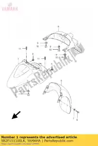 yamaha 5B2F151100LK przedni b?otnik - Dół