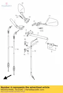 Suzuki 0925014006 plug - Onderkant