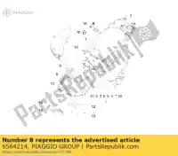 6564214, Piaggio Group, tampa de acesso do motor aprilia gilera  gp srv zapm55103, zd4m55104, zapm55104 800 850 2009 2012 2016 2017 2018 2019, Novo