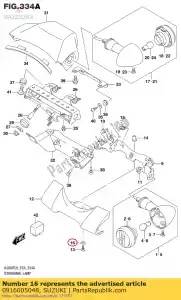 suzuki 0916005048 washer,5.5x14x1 - Bottom side