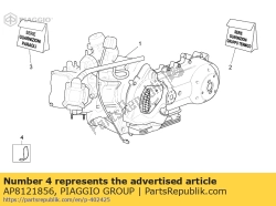 Aprilia AP8121856, Guide-câble, OEM: Aprilia AP8121856