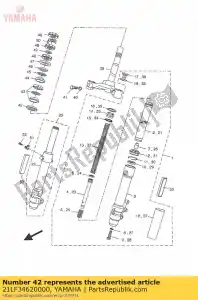 yamaha 21LF34620000 seal, steering - Bottom side