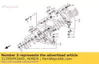 51350HM3A00, Honda, geen beschrijving beschikbaar op dit moment honda trx 300 2000 2001 2002 2003 2004, Nieuw