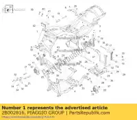 2B002816, Piaggio Group, rahmen moto-guzzi california eldorado zgulca00 zgulcua0 1400 2012 2015 2016 2017 2018 2019, Nuovo