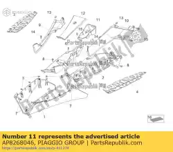 Here you can order the glove compartment from Piaggio Group, with part number AP8268046: