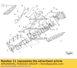 Aprilia AP8268046, Porta-luvas, OEM: Aprilia AP8268046