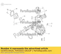 Tutaj możesz zamówić ko? Ek 6x20 od Piaggio Group , z numerem części GU95510620:
