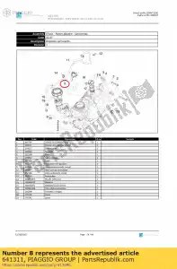 Piaggio Group 641311 indicator fuel level - Bottom side