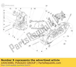 Here you can order the stud bolt m10x1. 25x51 from Piaggio Group, with part number 1A003080: