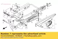 52101KEA000, Honda, bout, achterbrug draaipunt honda cb 600 750 1992 1994 1995 1996 1997 1998 1999 2000 2001 2002 2003 2004, Nieuw