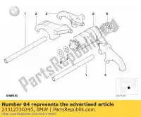 23312330245, BMW, deslocando o garfo 5ª e 6ª marcha bmw k1200rs  k41 k1200lt k1200gt 1200 , Novo