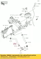 390620781, Kawasaki, 01 tubo di raffreddamento, termo.-radi kawasaki  400 2018 2019 2020 2021, Nuovo