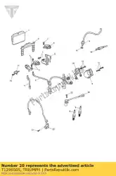 Qui puoi ordinare sensore di accensione v-grommet da Triumph , con numero parte T1296505: