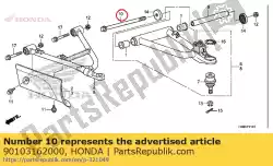 Aqui você pode pedir o parafuso, gancho do motor em Honda , com o número da peça 90103162000: