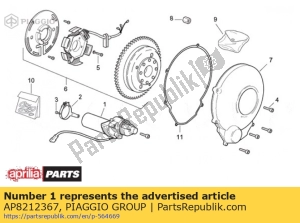 aprilia AP8212367 anlasser - Unterseite