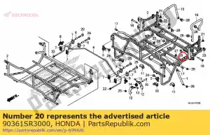 honda 90361SR3000 nut flange 8mm - Bottom side