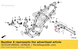rubber, schakelstopper van Honda, met onderdeel nummer 50352KVB900, bestel je hier online: