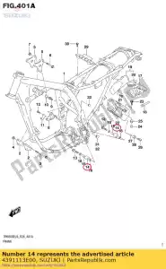 Suzuki 4391113E00 rolo, corrente co - Lado inferior