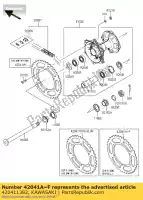 420411382, Kawasaki, pignon-moyeu, 47t kawasaki kx  e h klx r c d k g l f m kdx es kx125 kx250 kx500 kdx200 klx250r klx650r klx300r kx250f 500 250 300 650 125 200 , Nouveau