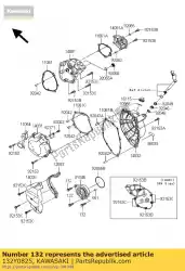 Qui puoi ordinare bullone flangia-piccolo da Kawasaki , con numero parte 132Y0825: