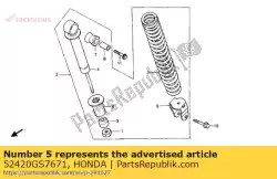 geen beschrijving beschikbaar op dit moment van Honda, met onderdeel nummer 52420GS7671, bestel je hier online: