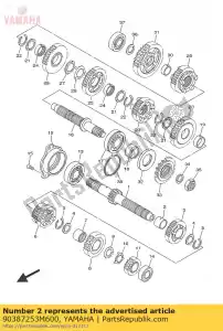 yamaha 90387253M600 collar(1fn) - Bottom side