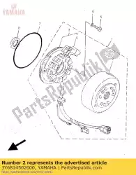 Aqui você pode pedir o conjunto do rotor em Yamaha , com o número da peça 3Y6814502000: