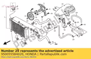 Honda 950055584020 tubo, 5.3x840 - Lado inferior