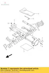 Ici, vous pouvez commander le boulon auprès de Suzuki , avec le numéro de pièce 0911106090: