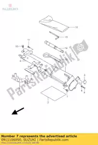 suzuki 0911106090 boulon - La partie au fond