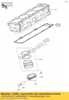 110610402, Kawasaki, junta, base de cilindro zr1000daf kawasaki  klz z zx 900 1000 2010 2011 2012 2013 2014 2015 2016 2017 2018 2019 2020 2021, Nuevo