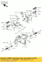 34003003011E, Kawasaki, titular-degrau, rr, f.s.black vn900 kawasaki vn 900 2006 2007, Novo