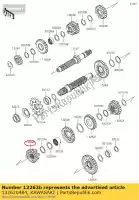 132620484, Kawasaki, engrenagem, saída superior, 20t kawasaki klx  s t sf w klx250 klx250s klx300r 250 300 , Novo