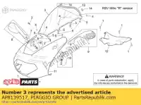 AP8139517, Piaggio Group, Voorruit aprilia  normal and r rsv 1000 1998 1999 2000 2001 2002, Nieuw