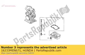 Honda 16233MEN671 conjunto de agulha, jato (ncvs) - Lado inferior